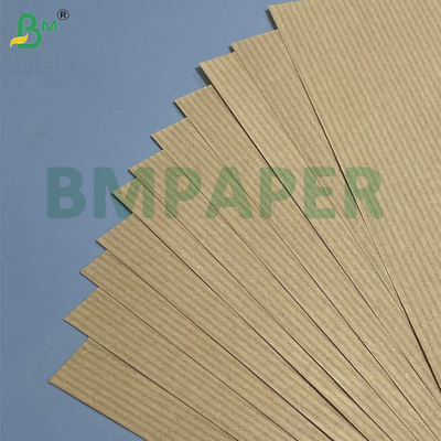 60gsm قهوه ای خطوط Kraft هدیه بسته بندی یک طرفه درخشان پایان عالی دوام بالا - قدرت