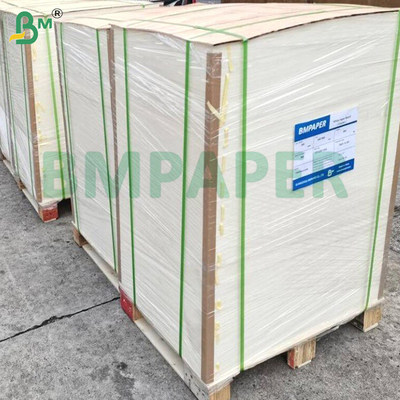 80GSM 90GSM کاغذ kraft سفید برای کیسه ها مقاومت بالا در برابر اشک مواد غذایی امن کامل چوب پالپ