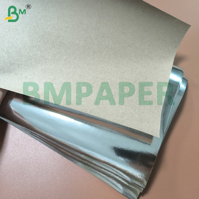 رول کاغذ کرافت متالایز نقره ای یک رو 70 گرمی 85 گرمی بازیافتی