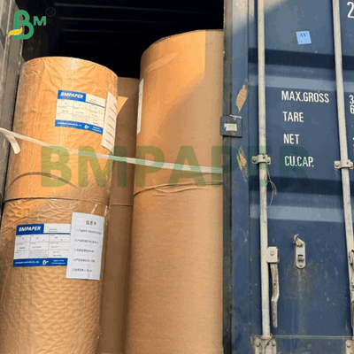 کاغذ پوشش حرارتی بدون BPA 55gm جامبو رول طبیعی / سفید بالا 790mm 860mm