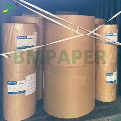 کاغذ پوشش حرارتی بدون BPA 55gm جامبو رول طبیعی / سفید بالا 790mm 860mm