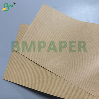 کاغذ کرافت قهوه ای یک طرفه راه راه شده با وزن 60 گرم برای کیسه ها