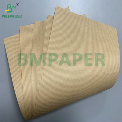 نوار خمیر چوب راه راه 60 گرم 70 گرم کاغذ کرافت قهوه ای قرمز برای کاغذ آستر کارتن