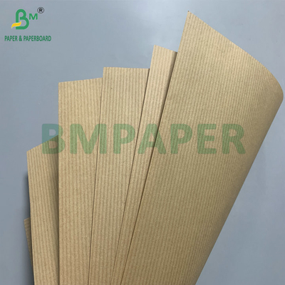نوار خمیر چوب راه راه 60 گرم 70 گرم کاغذ کرافت قهوه ای قرمز برای کاغذ آستر کارتن