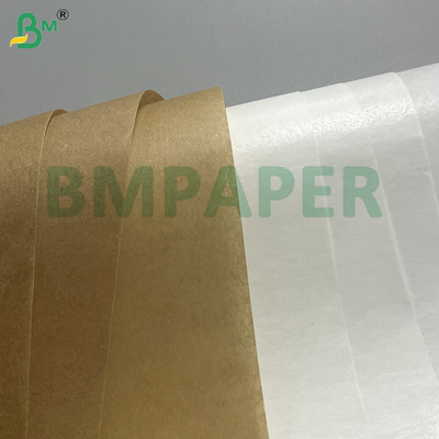 40g 45g 50g سفید و قهوه ای ضد آب و رطوبت - مقاومت در برابر کاغذ پخت و پز دو طرفه - پوشش سیلیکونی بسته بندی مواد غذایی مایکروویو امن