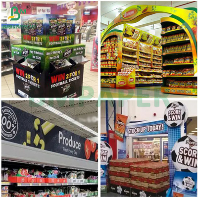 کارتونی سفید چوبی با سفتی بالا 2 میلیمتر 2.5 میلیمتر برای صفحه نمایش POS داخلی