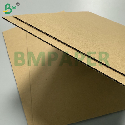 تابلوی لوله ای قهوه ای سه لایه ای برای ساخت کارتون های بسته بندی ، بدون پوشش 140/100/140gsm