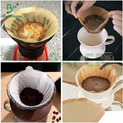 کاغذ فیلتر قهوه با روکش کرپ، 20 گرم، 25 گرم، 33 گرم، 50 گرم، درجه غذایی