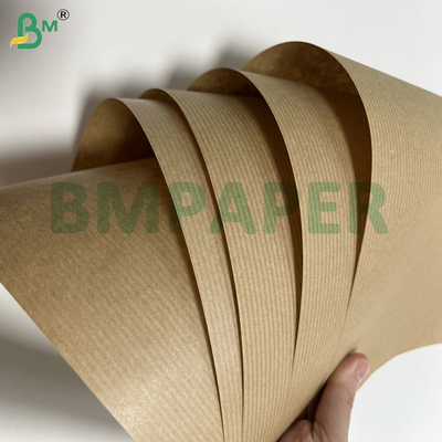 60 گرمی 70 گرمی کاغذ کرافت قهوه ای بدون رنگ برای بسته بندی 1100 میلی متر 1200 میلی متر