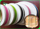 عرض 15MM کاغذ کاه نوشیدنی رنگارنگ Rolls Innoxious Pattern Customized