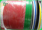 کاغذ کرافت قرمز / سبز ساده 60 گرم در محیط زیست برای نی های کاغذی