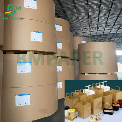 150grs بازیافت می شود کوله بسته بندی نیمه کششی قهوه ای کاغذ کرافت