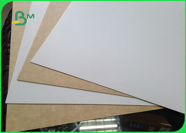 450gsm FSC Certified Clay Coated کرافت کاغذ بسته بندی مواد کاغذ رول / کاغذ سفید برای بسته بندی
