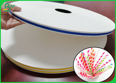 کاغذ سازگار با مواد غذایی 60gsm 120gsm مستقیم برای تولید نی نی کاغذ