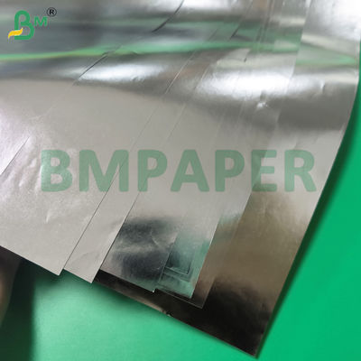 کاغذ لیبل آبجو C1S سفید یک رو، نقره ای پشت 65-120 گرم