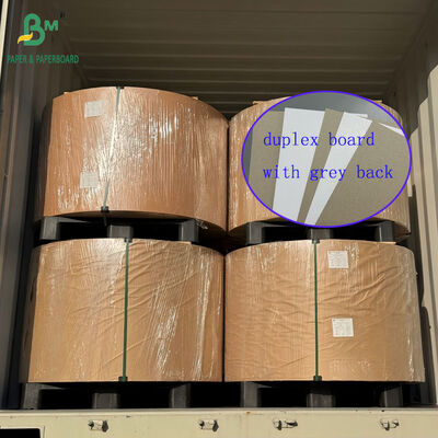 250 گرام 300 گرام خشکی پوشانده دوپلیکس برد خاکستری پشت برای بسته بندی 27.25x28 اینچ