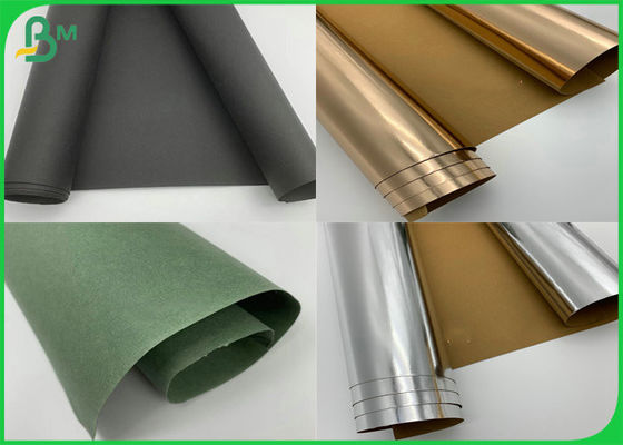 کاغذ کرافت قابل شستشو با استفاده از کاغذ الیاف طلا / نقره ای / قرمز و آبی برای ساخت کیف های دستی