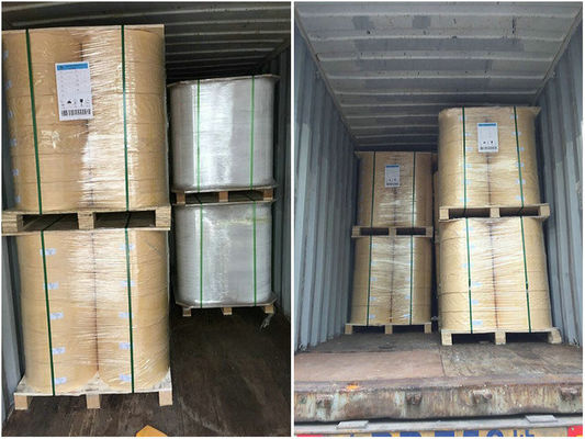 رول کاغذ روکش شده 40 گرمی 60 گرم برقی PE برای بسته بندی مواد غذایی