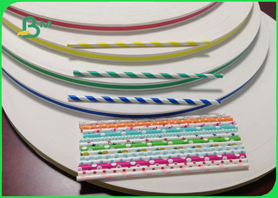 رول کاغذ توخالی سطح FDA FSC Wave Polka Dot 60gsm برای جشن 15 میلی متر