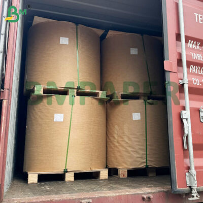 کاغذ بسته بندی شیشه ای ماشین بدون سفید کردن قهوه ای 1000 میلی متر عرض رول 35gsm