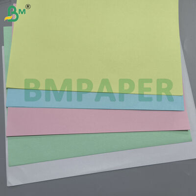 NCR Paper Carbonless Copy Paper Roll با 100٪ فیبر های تازه، وزن پایه 48gsm - 80gsm و پوشش CB CFB CF