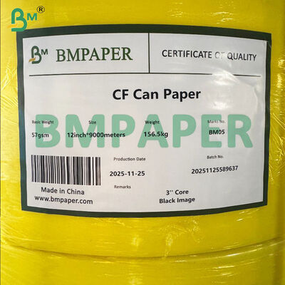 NCR Paper Carbonless Copy Paper Roll با 100٪ فیبر های تازه، وزن پایه 48gsm - 80gsm و پوشش CB CFB CF