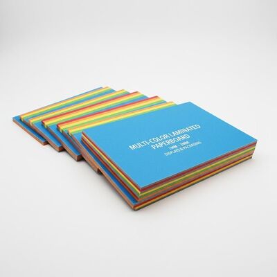 کاغذ لایه دار چند رنگی 1mm - 3mm برای بسته بندی نمایش