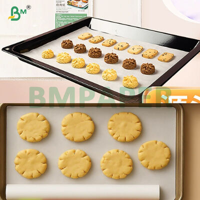 30g 40g 45g No Stick White Silicone Coated Paper For Baking Cookie