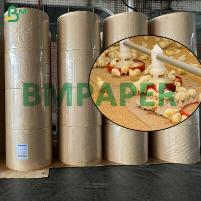 کاغذ جوجه قهوه ای 70 گرمی 80 گرمی برای مرغداری ها، رول های کاغذی ضد آب