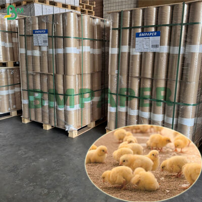 100٪ بازیافت شده 43g مرغ مرغ مرغ کاغذ رول 63cm x 200m سبک وزن