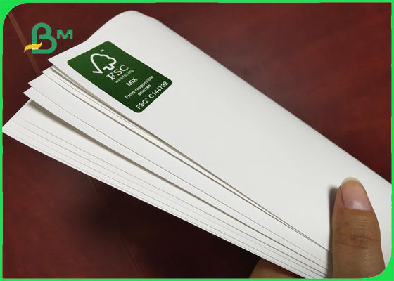 120gsm مواد کاغذ سنگی کربنات کلسیم 300 میلی متر مقاومت بالا در برابر پارگی