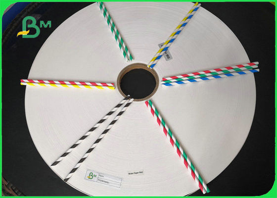 کاغذ نی نوشیدنی رنگی چاپ شده سفارشی برای نی قهوه