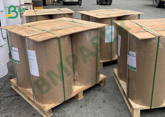 120 گرم در متر 200 گرم براق ضخیم C2S پوشش داده شده / کاغذ چاپ مات هنر 848 میلی متر عرض 856 میلی متر