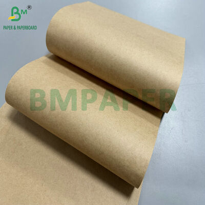 کار سنگین 70gsm / 80gsm رول های کاغذ کرافت کاغذ قهوه ای طبیعی برای کیسه های صنعتی و خرده فروشی