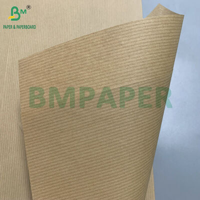 کار سنگین 24 ′′ x 200 ′′ رول 70gm 80gm کاغذ کرفت خطی برای بسته بندی گل ها حمل و نقل بسته بندی محافظ