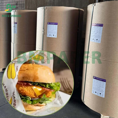 40GSM کاغذ سفید ضد چرب برای بسته بندی همبرگر و ساندویچ